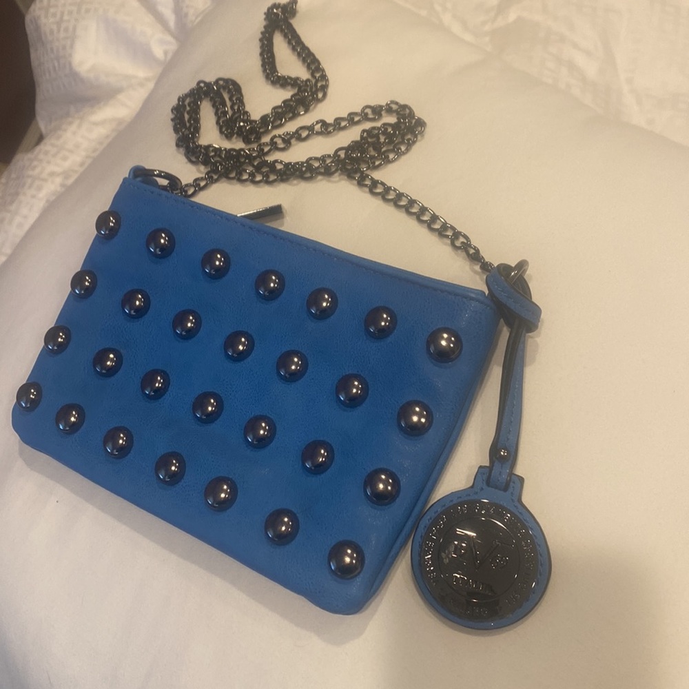 Crossbody Studded Blue Bag - Picture 2 of 5